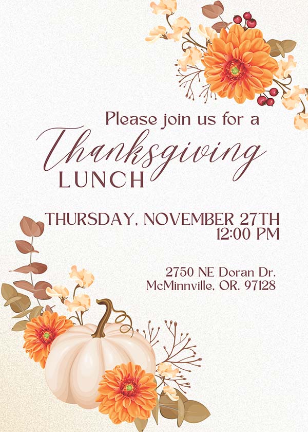 Thanksgiving Lunch Invite
